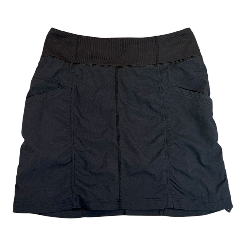 prAna Halle Skort Women Small Black Active Hiking Athletic Pickleball Athleisure